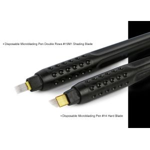 Black Disposable Microblade Pen With Hard Blades / Non - skid Grip