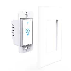 FCC And ETL Certificated Wall Wifi Remote Control Switch With LED Indicator