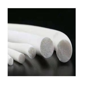 Round Black White Silicone Foam Sealing Strip with Diameter 1-12mm