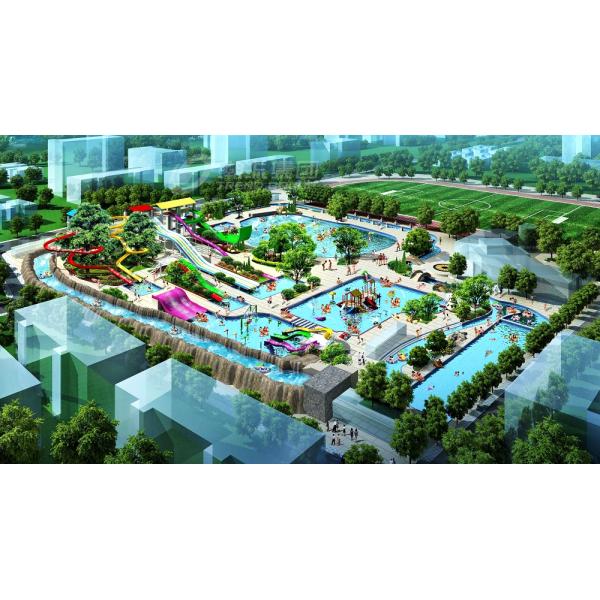 Large Custom Water Slides / Water Amusement Play Equipment For Families By Raft Or Body