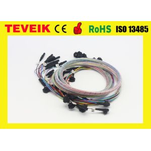 Portable electroencephalogram eeg electrodes / eeg cap with Medical grad TPU Material