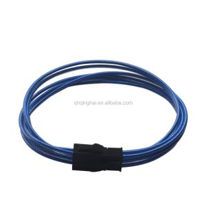 China Sleeved Extension Cable  24pin ATX 4 + 4pin 6+2pin 6P Power Supply Extension Cable Ordinary  Cotton Mesh Extension Cord on sale