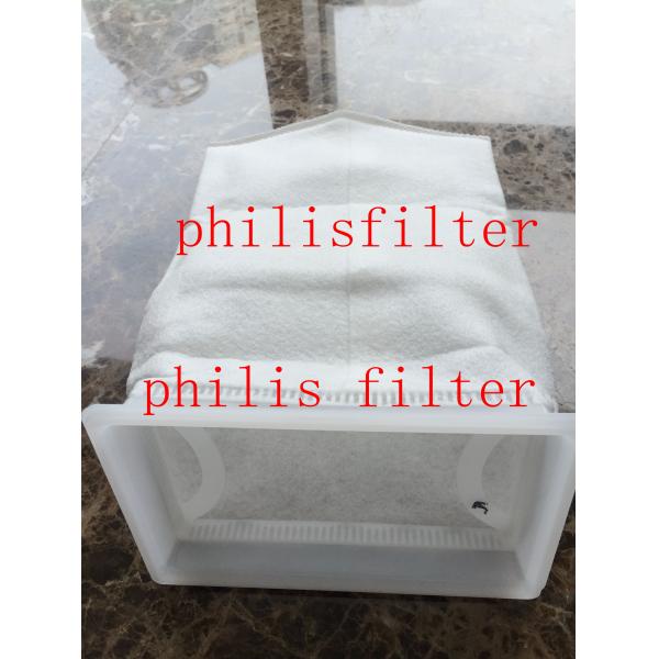 Square Plastic Collar Micron Filter Bag For Liquid Water Filter