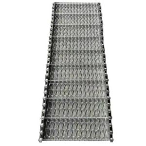 Cheap 1mx0.6m Metal Diamond Mesh Steel Wire Conveyor Belt for sale