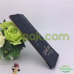 Custom Printed Aluminum Foil Block Bottom Bags / Side Gusset Coffee Packaging