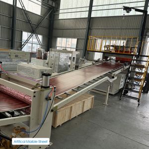 Customized PVC Artificial Marble Sheet Production Line with 380V 50HZ 3Phase