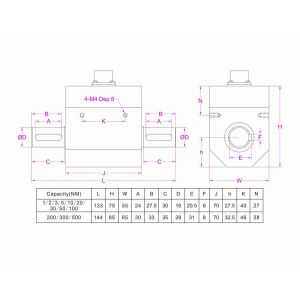 0-5V 0-10V 4-20mA rotary torque sensor for motor torque measurement
