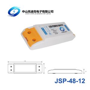 Plastic Shell 48W 12V LED Strips Power Supply Constant Voltage