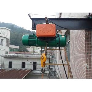 China Pendant Control 5Ton Electric Wire Rope Hoist With Motorized Trolley on sale