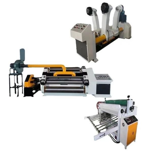 Quality 4500 KG Corrugated Carton Box Roller 2Ply Making Single Facer Machinery For Paperboard wholesale
