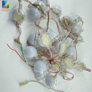 Round 50mm Flat Led Pixel UCS1903 1.68w SMD 5054 RGB Led Point Light Entertainin