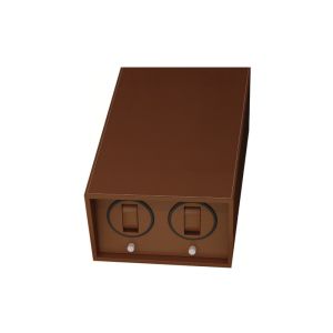 Woodgrain MDF Base Dual Watch Winder Electric Watch Winder Box Bidirectional