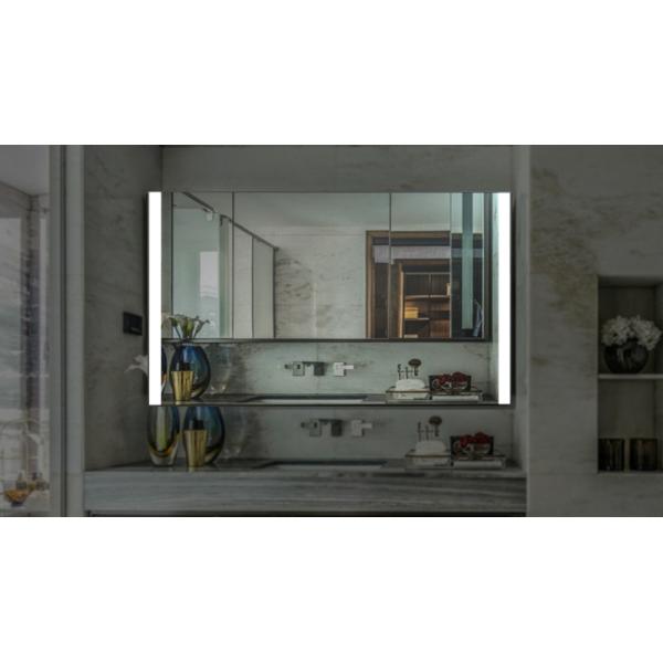 LED Illuminated Bathroom Mirror For Bath Wall Touch Sensor Stepless