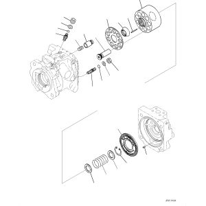 708-1U-00241 708-1U-00240 708-1U-01231 708-1U-01230 For Komatsu WA380Z-6 WHEEL LOADERS Hydraulic Main Pump STEERING PUMP Piston Pump HST PUMP PUMP ASSY Aftermarket Original