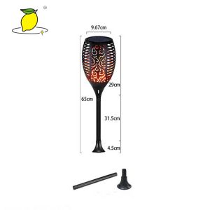 China 1W Solar Led Flickering Flame Outdoor Light 10 Hours Working Lifetime on sale