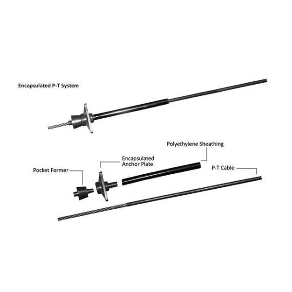 12.7mm Mono Strand Anchorage Plate For Unbonded Steel Strand Cable