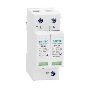BR-80 275 2P SPD Surge Protector Arrester AC Class II Lightning Protection