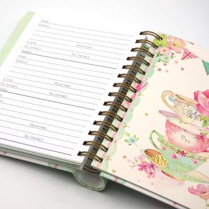Cheap Conceal Wire O Book Binding Custom Spiral Bound Printing 340pages With Dividers for sale