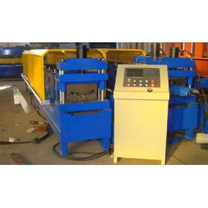 China Galvanized Step Tile Ridge Cap Roll Forming Machine With Painted Steel on sale