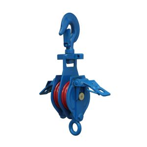 Double Sheave Block Pulley / Snatch Block Pulley With Hook Open Type CE