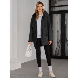 Long Sleeve Cotton Jacket Style Achieve Two-Piece Styling Experience at Single
