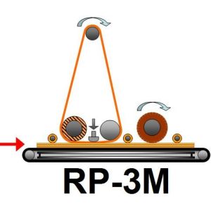 1220mm Width Plywood MDF Particle Board Two Heads Light Duty Wide Belt 3M Roller