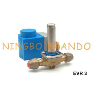China EVR 3 NC 032F8107 1/4'' Danfoss Type Refrigeration Solenoid Valve 220VAC on sale