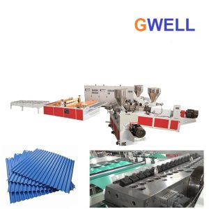 PVC Glazed Roof Tile Wavy Board Extrusion Line 400kg h