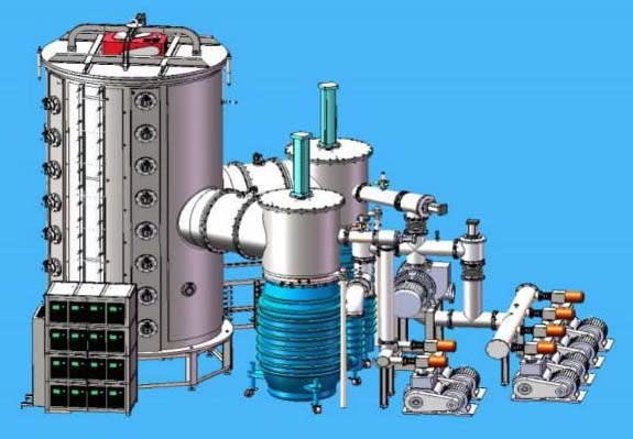 Glass Mosaic PVD Plating Machine, Large Size Glass tiles PVD Gold Plating