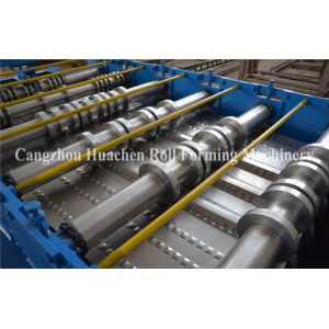 High Speed Galvanized Steel Floor Deck Roll Forming Machine 28 Rows