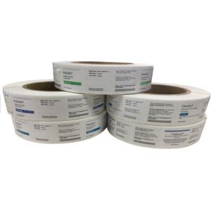 Pill Bottle Instruction Custom Vial Labels Glossy Finish With PET Material