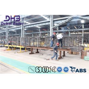 Hot Water Economiser Coil Bottom Horizontal Inlet Pipe With Outlet Valve