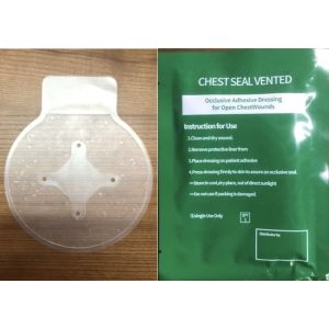 Medical Chest Seal Vented Rescue Chest Dressing Bandage Occlusive Patch