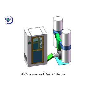 China 2 Side Blowing Powder Mill Air Shower With Dust Collector on sale