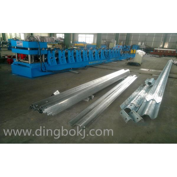 Two Waves Guardrail Roll Making Machinery With PLC Panasonic Control