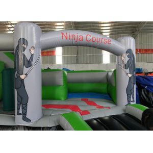 Commericial Tarpaulin Inflatable Obstacle Course Challenge For Kids