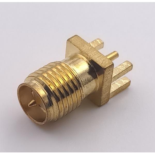 Gold Plated Reverse Polarity Sma Connector RP - SMA Plug Connector For PCB 1.6mm
