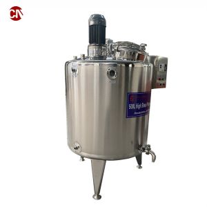 High Speed Steel Shearing Ice Cream Homogenizer Emulsifying Mixing Tank for