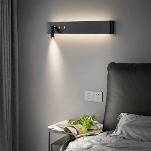 linetype bedside wall lamp linear bedroom background wall lamp Nordic apartment