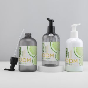 Recycled Cosmetic Packaging Plastic Foam Bottle 500ml PET Liquid Soap Foam