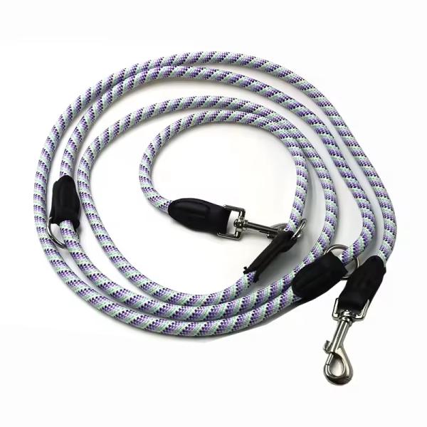 Reflective Heavy Duty Nylon Dog Leash Hands Free Nylon Pet Leashes Solid With Adjustable Waist Belt