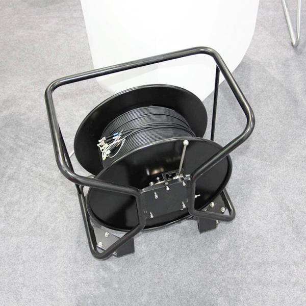 Fiber Optic Cable Spool With Expanded Beam Fiber Connector or SC, FC, FC, PDLC,