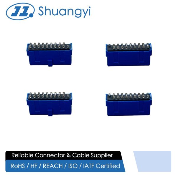 Quality IDC 20-Pin Dual-Row Fully-Shrouded Male Connector | 2.00mm Pitch Electronic PCB Pin Header Terminal Connector for Wire Harness & Industrial Applications wholesale