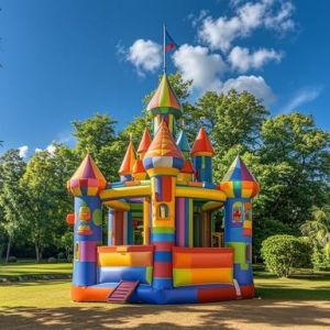 16'L X 13'W X 10'H Inflatable Party Castle Bounce House Giant Inflatable Slide
