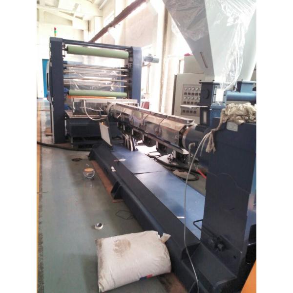 PP Flat Yarn Polystyrene Tape Extrusion Line For Plastic Woven Bag 140kg / H