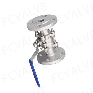 ASTM CF8m 3PC Manual Operated Flange Ball Valve Fast Shipping ISO 9001 Standard