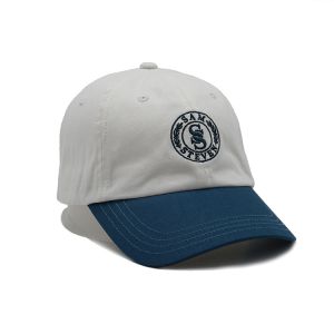 Six Panel High Profile Unstructured Baseball Cap Adjustable Strap