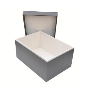 Elegant Closet Storage Box Lidded Premium Leather Look Storage Boxes For Home