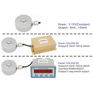 Miniature Load Cell 1000kg Button Type Compression Load Cell 2000kg
