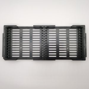 Carrying Connector Plastic Matrix Antistatic Trays ESD Black Color